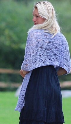 Ena Cable Lace Shawl