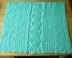 Mint Cables Baby Blanket