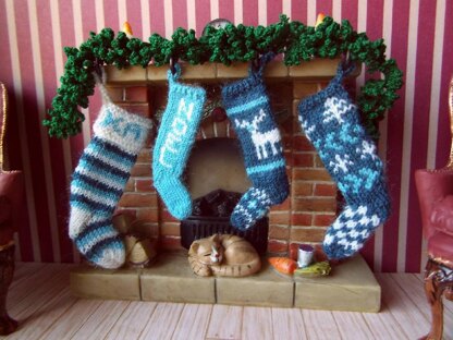 1:12th scale Christmas stockings