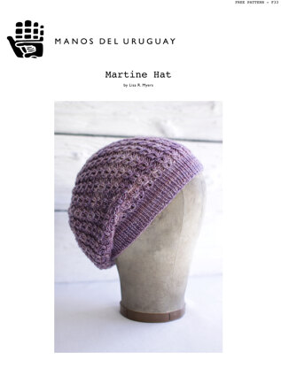 Martine Hat in Manos del Uruguay Silk Blend Fino