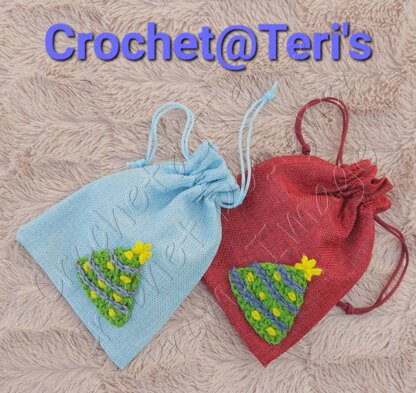 Christmas Gift Bag Appliques