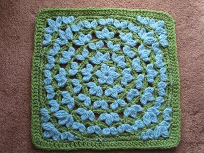 Floral Fantasy Afghan Square