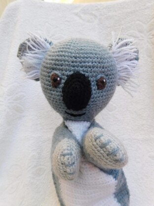 Osi, the Koala, amigurumi hand puppet