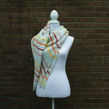 Cable stitch shawl