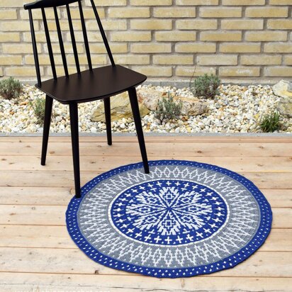 Ocean Time Mandala Rug