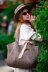 Large summer raffia bag