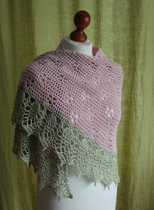 Flowering Almond Shawl