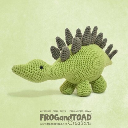 Dinosaur Stegosaurus Dino Egg - Amigurumi Crochet - FROGandTOAD Créations