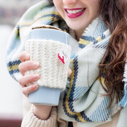 Knit Coffee Cozy, Coffee Sleeve