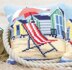 Vervaco Beach Chair Cushion Front Cross Stitch Kit - 40cm x 40cm