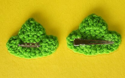 Crochet Leaf Pin/Hair Clip and Keychain Pattern Bundle