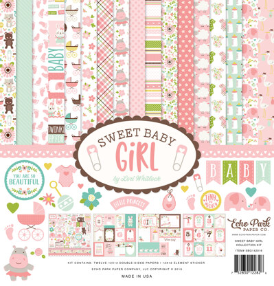 Echo Park Paper Echo Park Collection Kit 12"X12" - Sweet Baby Girl