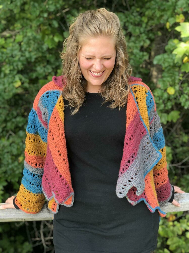 X-Capade Cardigan Crochet pattern by Creations By Courtney