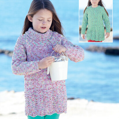 Dresses in Sirdar Snuggly Tiny Tots DK - 4496 - Downloadable PDF