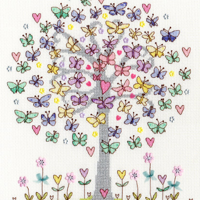 Bothy Threads Love Spring Cross Stitch Kit - 23cm x 26cm