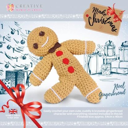 Creative World of Crafts Knitty Critters Christmas Gingerbread Man - 32cm