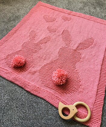 Baby Bunny Knit Blanket