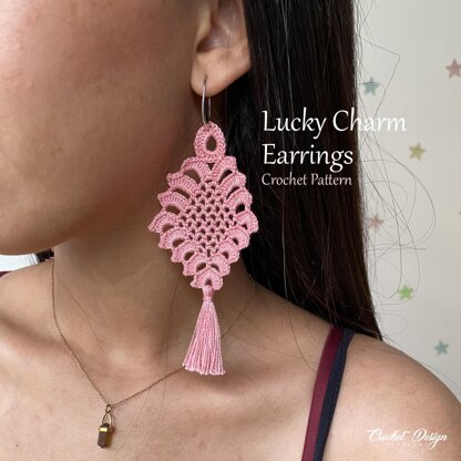 Lucky charm Earrings with tassels