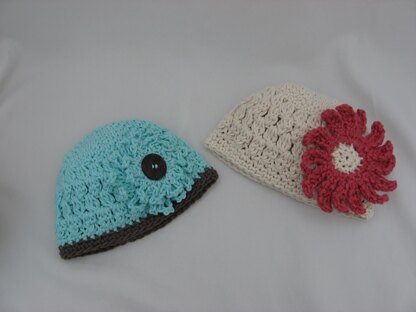 Openweave Puff Stitch Beanie