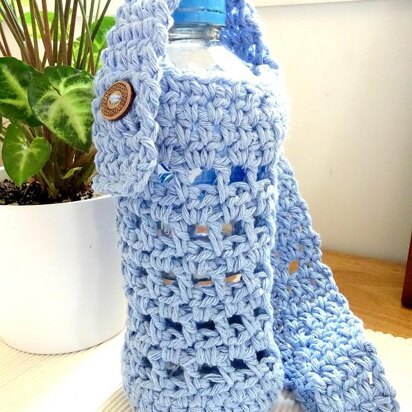 Crochet Drink Bottle Holder Bag