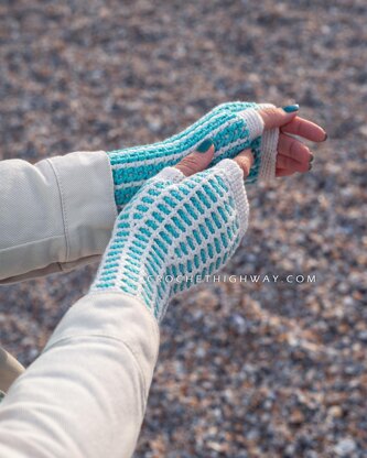 Kaleidoscope Fingerless Mittens