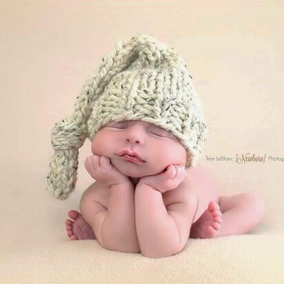 Newborn Stocking Cap Hat Baby Photography Prop Sleeper Cap