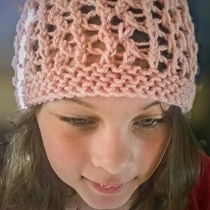 Twisted Trellis Lace Beanie