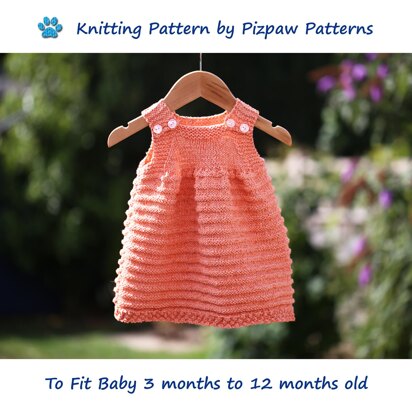 Sun Dress with Bobble Hem (48) - knitting pattern