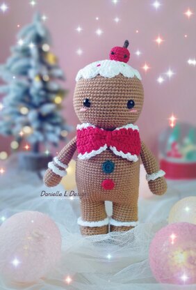 Gingerbread man amigurumi