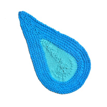 Raindrop Dishcloth - knitting pattern