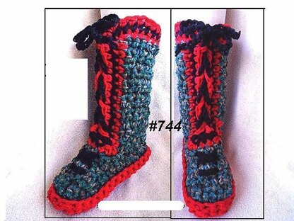 744 RED SOLE Chunky Tall Slippers