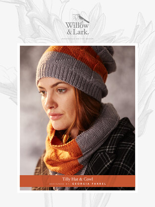 "Tilly Hat & Cowl" - Hat Knitting Pattern For Women in Willow and Lark Ramble