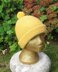 Ladies Luxury Moss Stitch (Seed Stitch) Roll Brim Bobble (Pom-Pom) Beanie Hat