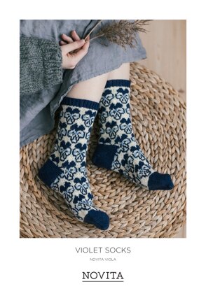 Novita Violet Socks in Novita Viola - Downloadable PDF