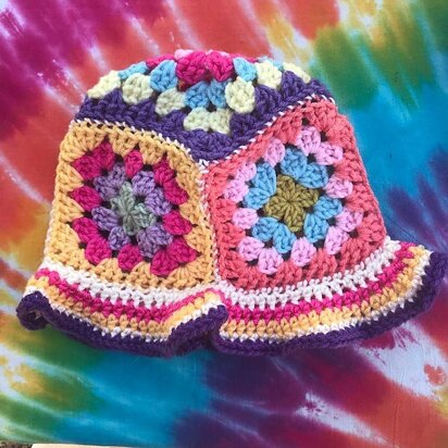 Granny Square Bucket Hat