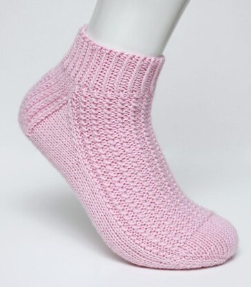 Pink Bubblegum Socks - Toe Up (DK)