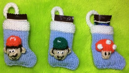 Mario Christmas Stocking Tree Decorations