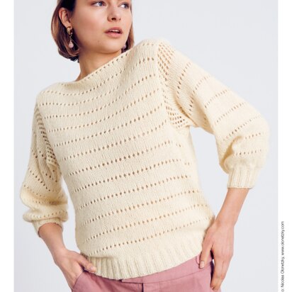 Lana Grossa 02 Lace Pullover in Ecopuno PDF