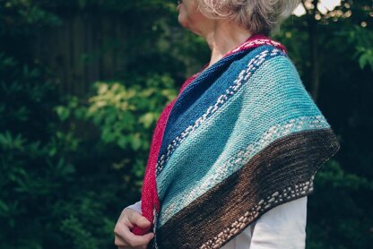 Finley Breese Morse Code Shawl