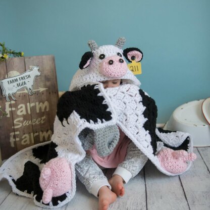 Knitted cow blanket pattern new arrivals