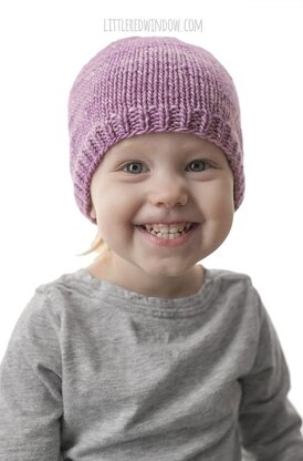 Easy Knit Flat Baby Hat