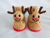 Snowman and Reindeer Baby Booties