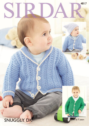 Cardigans in Sirdar Snuggly DK - 4817 - Downloadable PDF