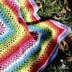 Squared Rainbow Baby Blanket