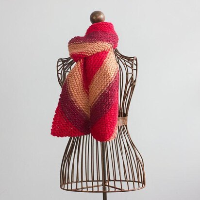 Knit Diagonal Scarf