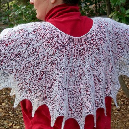 Leaves in Winter shawl