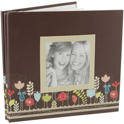 Pioneer Raised Frame Printed Post Bound Album 8"X8" - Garden