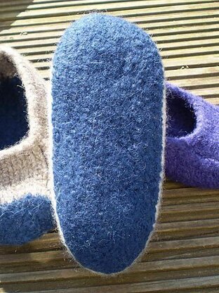 Duffers, 19 Row Felted Slippers