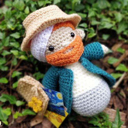 Vincent van Gogh crochet amigurumi