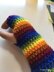 Rainbow FIngerless Gloves, an easy pattern